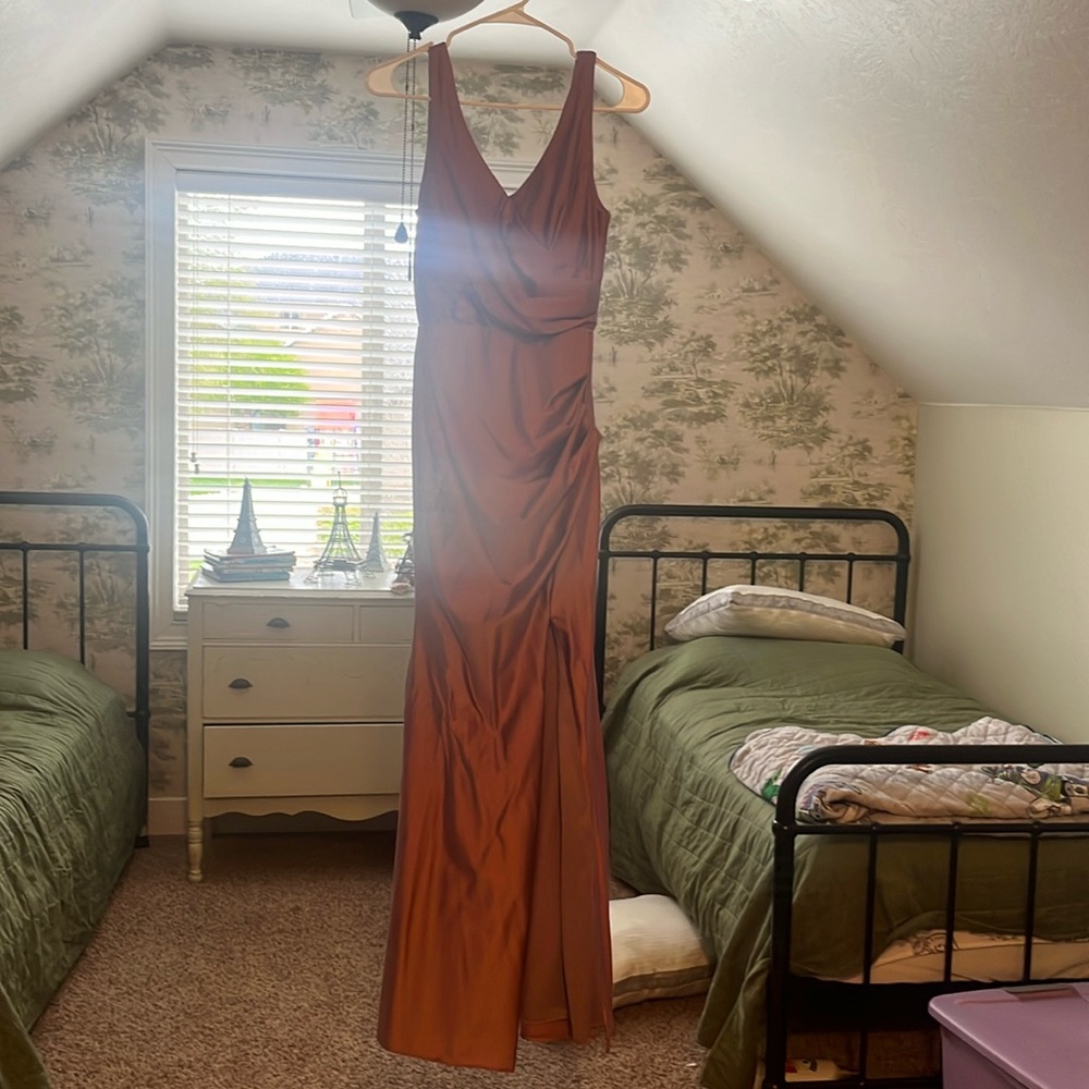 Cute pinkish rose long dress